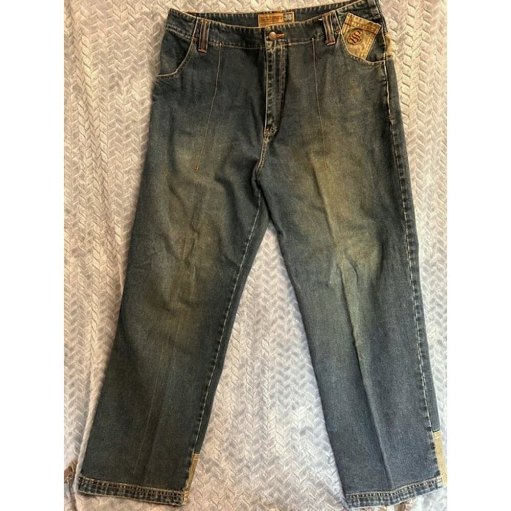 Snoop Dogg Worldwide Engineering Jeans Size 38x31 Graphic Hip Hop Rap Y2K Street